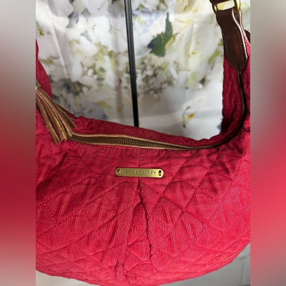 Vera Bradley Red Corduroy XL hobo bag EUC‌‌‌‌‌‌ - Picture 5 of 17